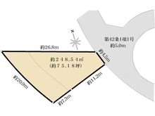 【神奈川県/横浜市青葉区美しが丘】青葉区美しが丘2丁目　売地 区画図