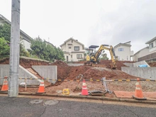 【神奈川県/横浜市青葉区つつじが丘】セキュレア横濱つつじが丘II LUCIA STAGE1号地 現地：1号地：写真手前中央（全2区画）
