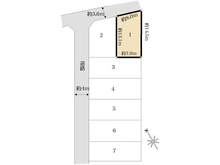 【東京都/東村山市萩山町】東村山市萩山町売地全7区画(1) 区画図