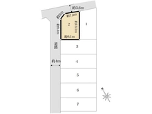【東京都/東村山市萩山町】東村山市萩山町売地全7区画(2) 区画図