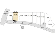 【東京都/府中市南町】府中市南町2丁目　売地　全10区画　B区画 区画図