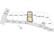 【東京都/府中市南町】府中市南町2丁目　売地　全10区画　E区画 区画図