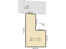 【東京都/世田谷区弦巻】世田谷区弦巻一丁目　土地 区画図