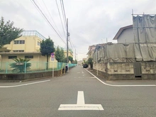 【東京都/世田谷区上用賀】世田谷区上用賀6丁目　建築条件付売地 前面道路