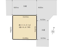 【東京都/世田谷区上用賀】世田谷区上用賀6丁目　建築条件付売地 区画図