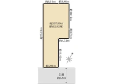 【東京都/世田谷区下馬】世田谷区下馬1丁目　売地 区画図