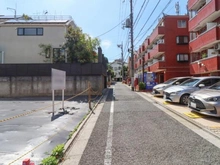 【東京都/目黒区上目黒】目黒区上目黒4丁目　建築条件付土地 前面道路