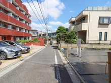 【東京都/目黒区上目黒】目黒区上目黒4丁目　建築条件付土地 前面道路