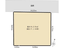 【東京都/大田区北嶺町】大田区北嶺町　建築条件付き土地 区画図