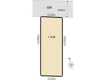 【東京都/大田区久が原】大田区久が原二丁目　土地 区画図