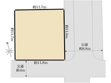 【東京都/練馬区中村南】練馬区中村南1丁目【売地】 区画図