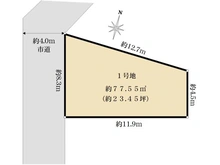 【東京都/練馬区平和台】練馬区平和台3丁目　売地 区画図