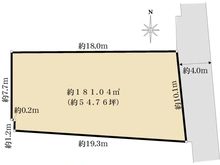 【東京都/杉並区永福】杉並区永福2丁目　売地 区画図