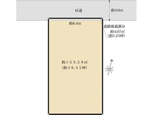 【東京都/世田谷区野沢】世田谷区野沢4丁目　売地 区画図