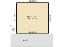 【東京都/北区王子本町】北区王子本町1丁目 売地 区画図