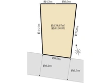 【東京都/杉並区高井戸東】高井戸東3丁目　売地 区画図