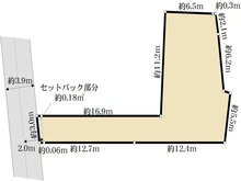 【東京都/港区南麻布】港区南麻布2丁目　土地 区画図