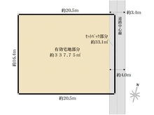 【東京都/目黒区下目黒】目黒区下目黒6丁目土地 区画図