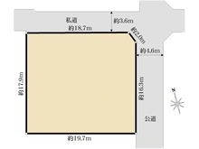 【東京都/杉並区浜田山】杉並区浜田山1丁目　売地 区画図