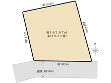 【東京都/世田谷区八幡山】世田谷区八幡山3丁目　売地 区画図