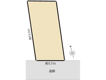 【東京都/世田谷区桜上水】世田谷区桜上水5丁目売地(古屋あり) 区画図