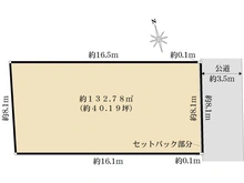 【東京都/世田谷区代沢】世田谷区代沢五丁目　売地 区画図
