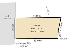 【東京都/世田谷区代田】DREAM代田132　A区画(売地) 区画図