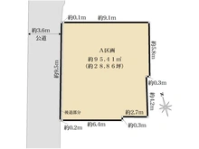 【東京都/世田谷区代沢】世田谷区代沢1丁目　土地 区画図