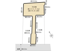 【東京都/世田谷区宮坂】世田谷区宮坂3丁目 売地B区画 区画図