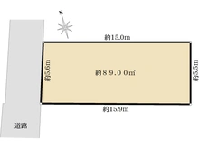 【東京都/世田谷区北沢】北沢1丁目土地 区画図