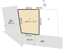 【東京都/品川区戸越】品川区戸越4丁目　売地　A区画 区画図