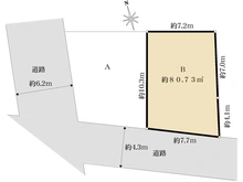 【東京都/品川区戸越】品川区戸越4丁目　売地　B区画 区画図