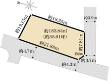 【東京都/渋谷区上原】渋谷区上原2丁目　売地 区画図