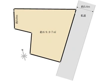 【東京都/中野区新井】中野区新井1丁目　売地 区画図