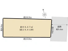 【東京都/中野区野方】中野区野方6丁目　売地 区画図