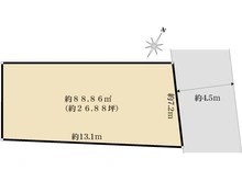 【東京都/品川区豊町】品川区豊町5丁目土地 区画図