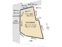 【東京都/目黒区下目黒】目黒区下目黒5丁目土地 区画図