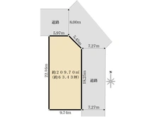 【東京都/杉並区上井草】杉並区上井草1丁目建物条件付き売地 区画図