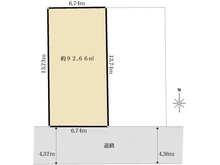 【東京都/品川区中延】【建築条件付】品川区中延2丁目土地 区画図