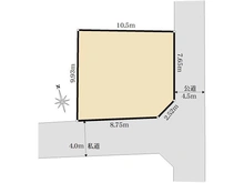 【東京都/杉並区阿佐谷北】杉並区阿佐谷北6丁目売地 区画図