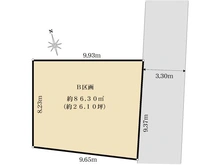 【東京都/文京区白山】文京区白山5丁目　建築条件付売地 区画図