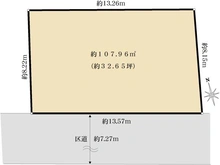 【東京都/杉並区宮前】杉並区宮前3丁目土地 区画図