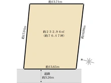 【東京都/杉並区和田】杉並区和田3丁目　売地 区画図