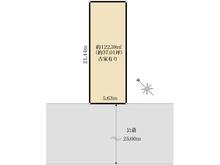 【東京都/練馬区関町南】練馬区関町南1丁目　売地 区画図