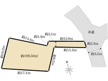 【千葉県/市川市八幡】千葉県市川市八幡5丁目　土地 区画図