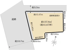 【東京都/中野区南台】中野区南台1丁目　土地 区画図