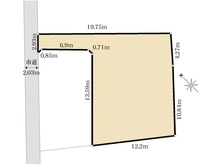 【千葉県/市川市市川】市川市市川二丁目　売地 区画図
