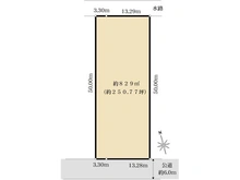 【千葉県/市川市堀之内】市川市堀之内5丁目　売地 区画図