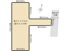 【東京都/練馬区石神井町】練馬区石神井町二丁目　土地 区画図