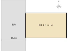 【東京都/江戸川区松江】江戸川区松江三丁目　売地 区画図